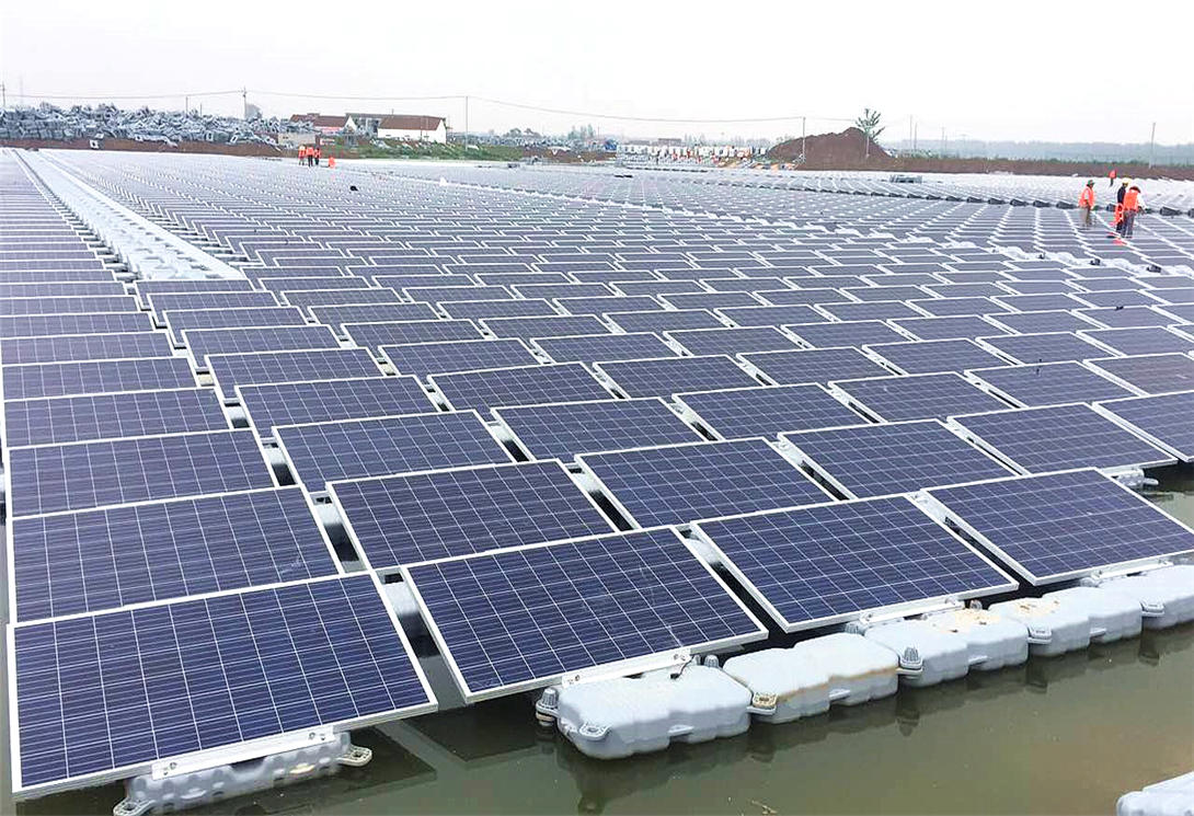 江苏盐城30MW水上光伏漂浮电站