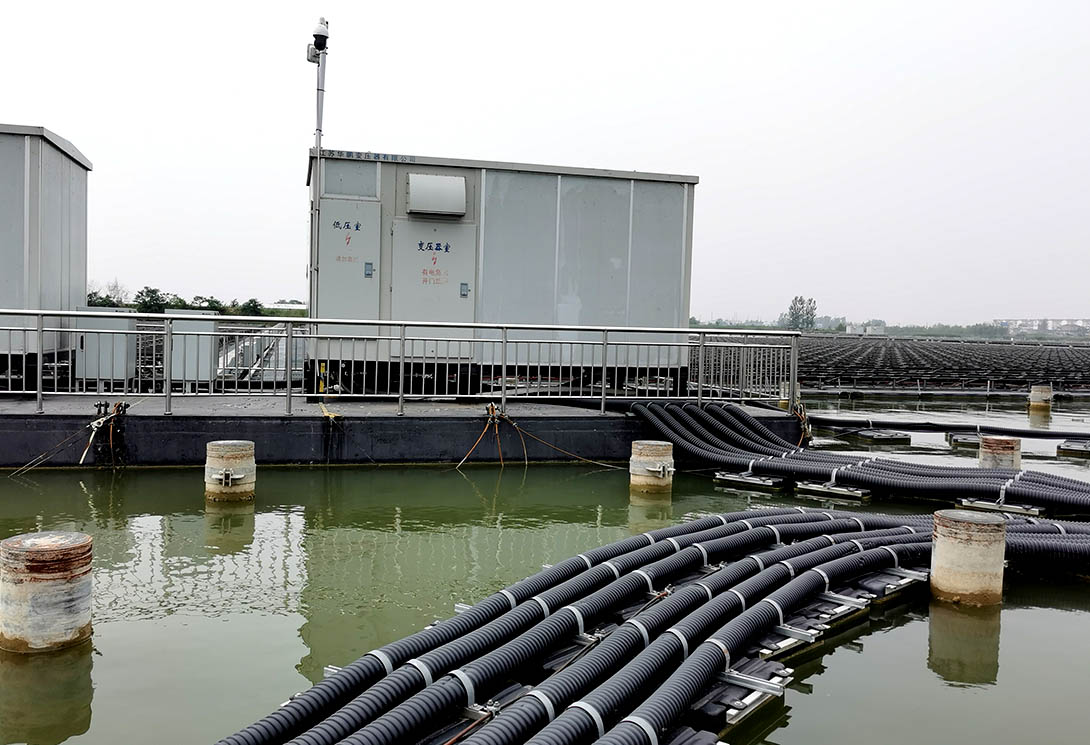 安徽淮北采煤沉陷区15MW水上光伏漂浮电站