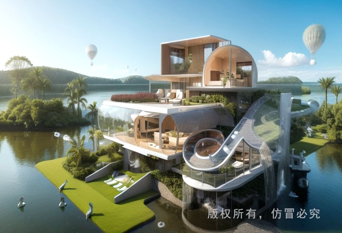 水上度假村效果图