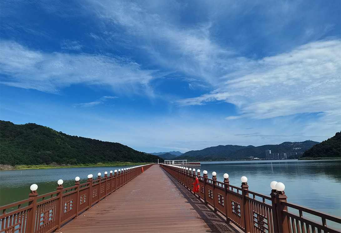 宁波海上2703.51米新一代行浸式车行景观浮桥