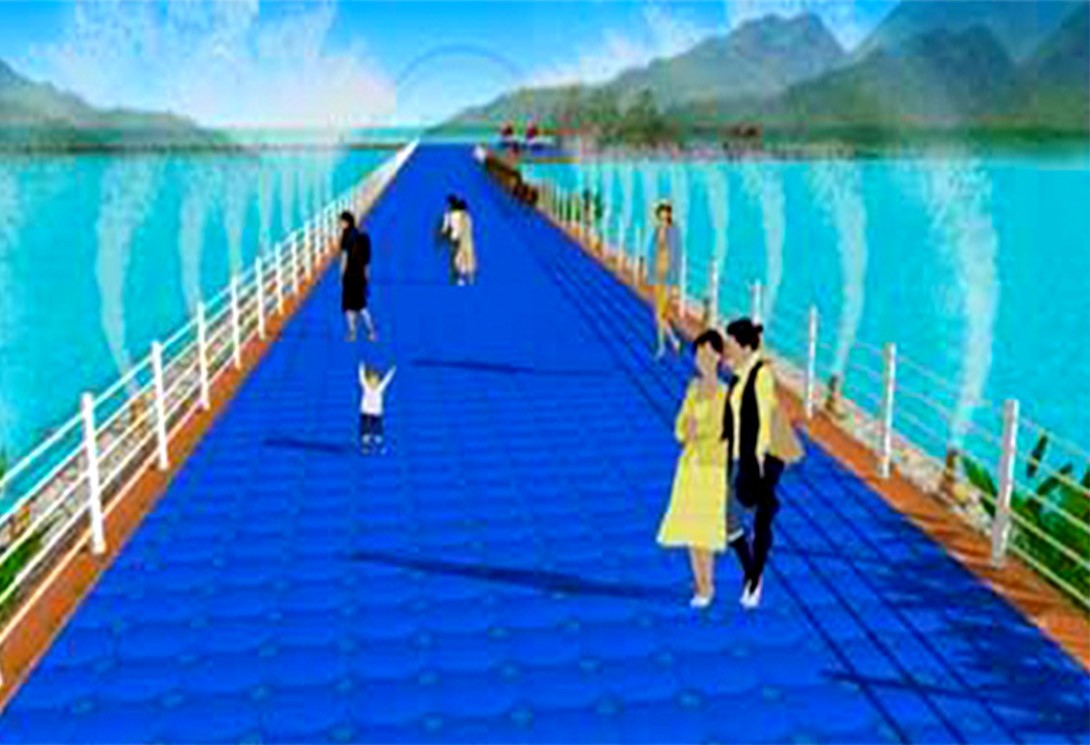 水上浮桥