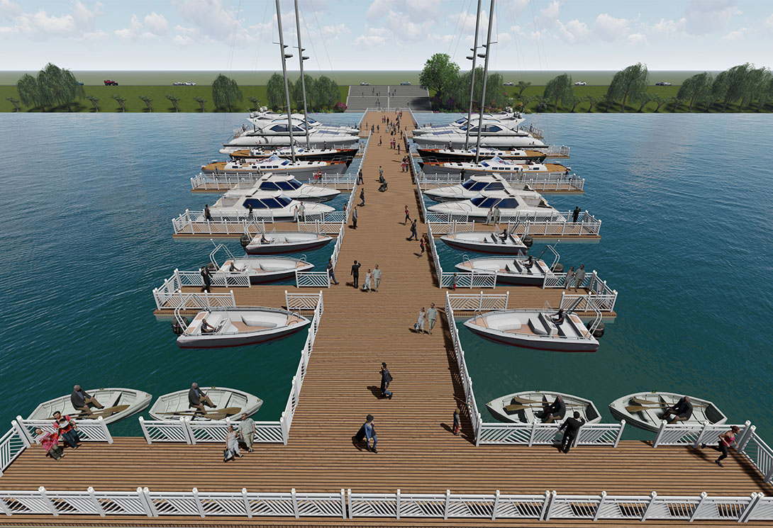 旗华-大型游艇码头效果图