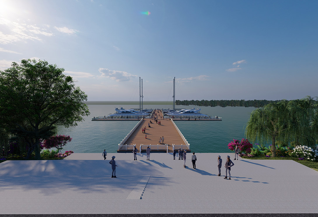 旗华-大型游艇码头效果图